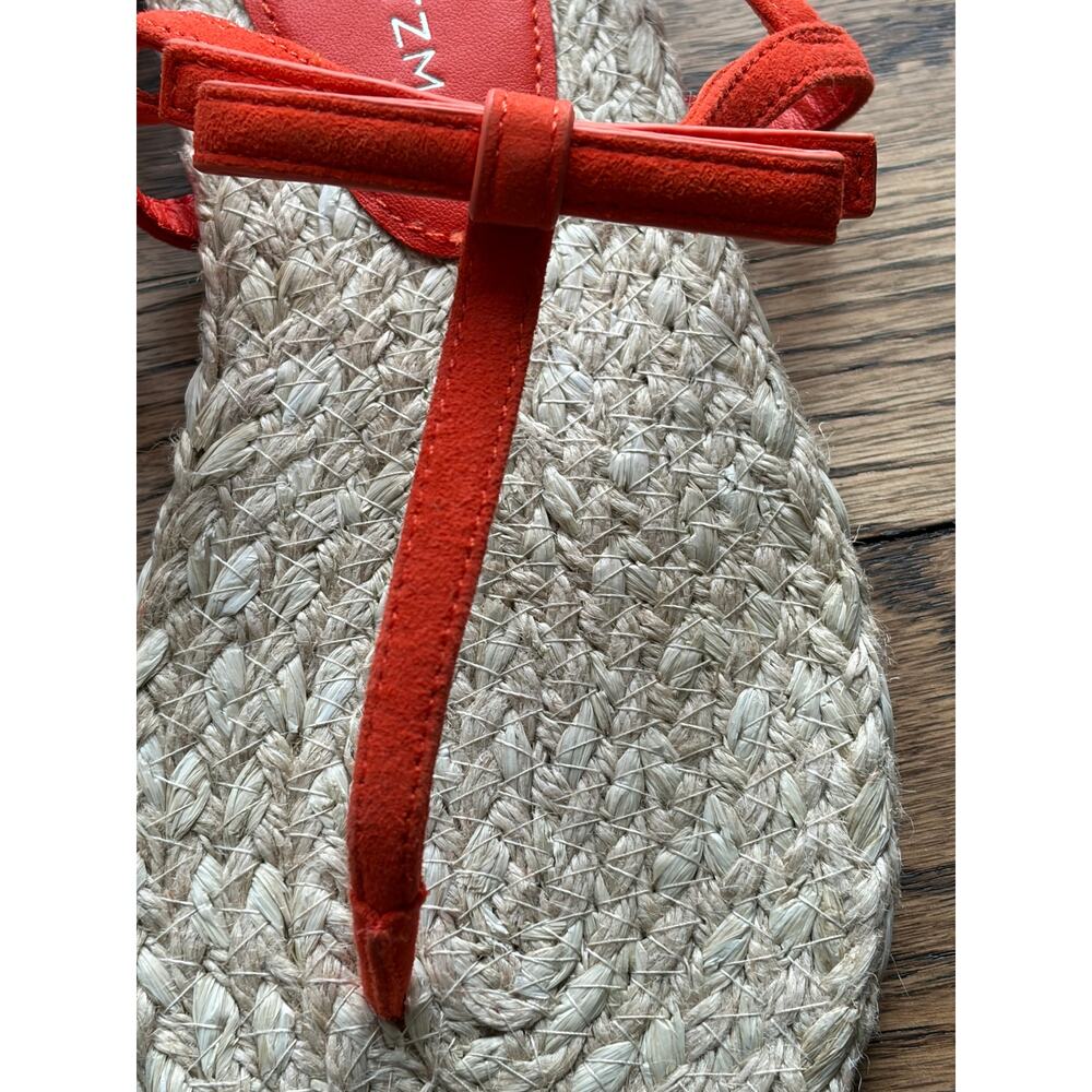 Stuart Weitzman Felicity Espadrille Slingback Orange Sandal Sz 8‎ - Picture 12 of 15
